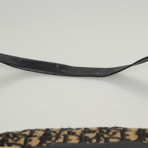 DIOR Trotter Canvas Shoulder Bag Navy Gold - Picture 8 of 12